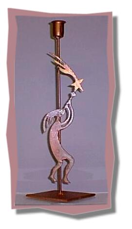 kokopelli candle holder